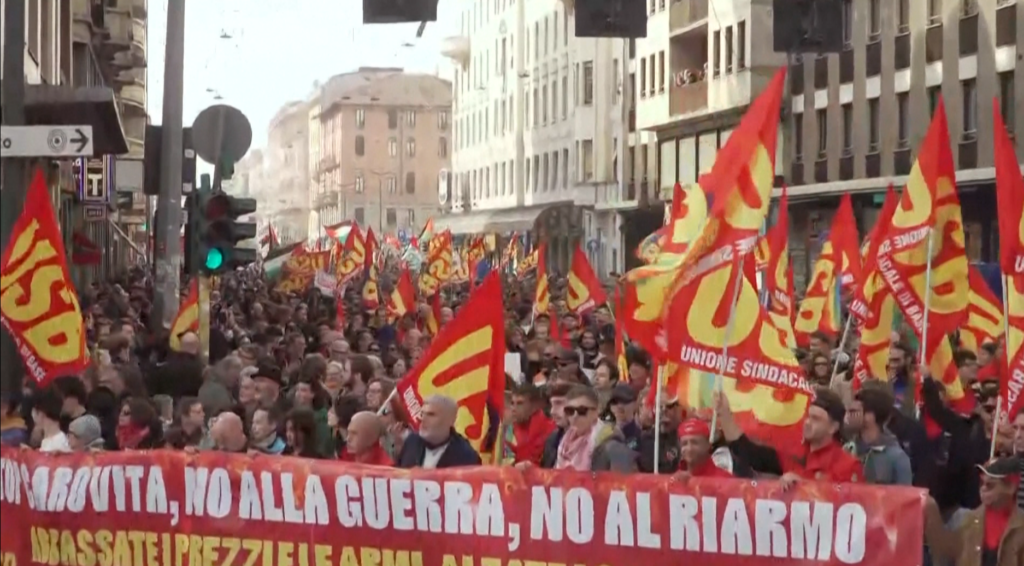 Protesta masive në Itali  mijëra qytetarë dalin në rrugë