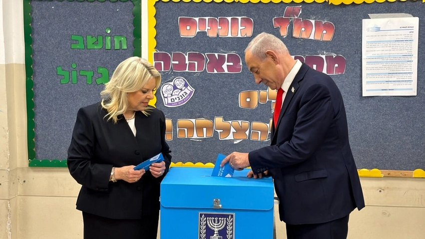 zgjedhjet ne izrael pjesemarrje rekord qe nga viti 1973 netanyahu voton me bashkeshorten arrestohet nje person me thike prane liderit te opozites 6ae094f7c6384